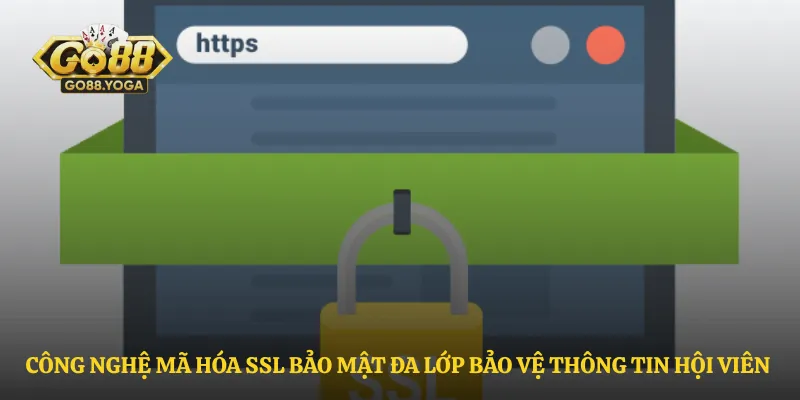 Công nghệ mã hóa SSL bảo mật đa lớp bảo vệ thông tin hội viên 